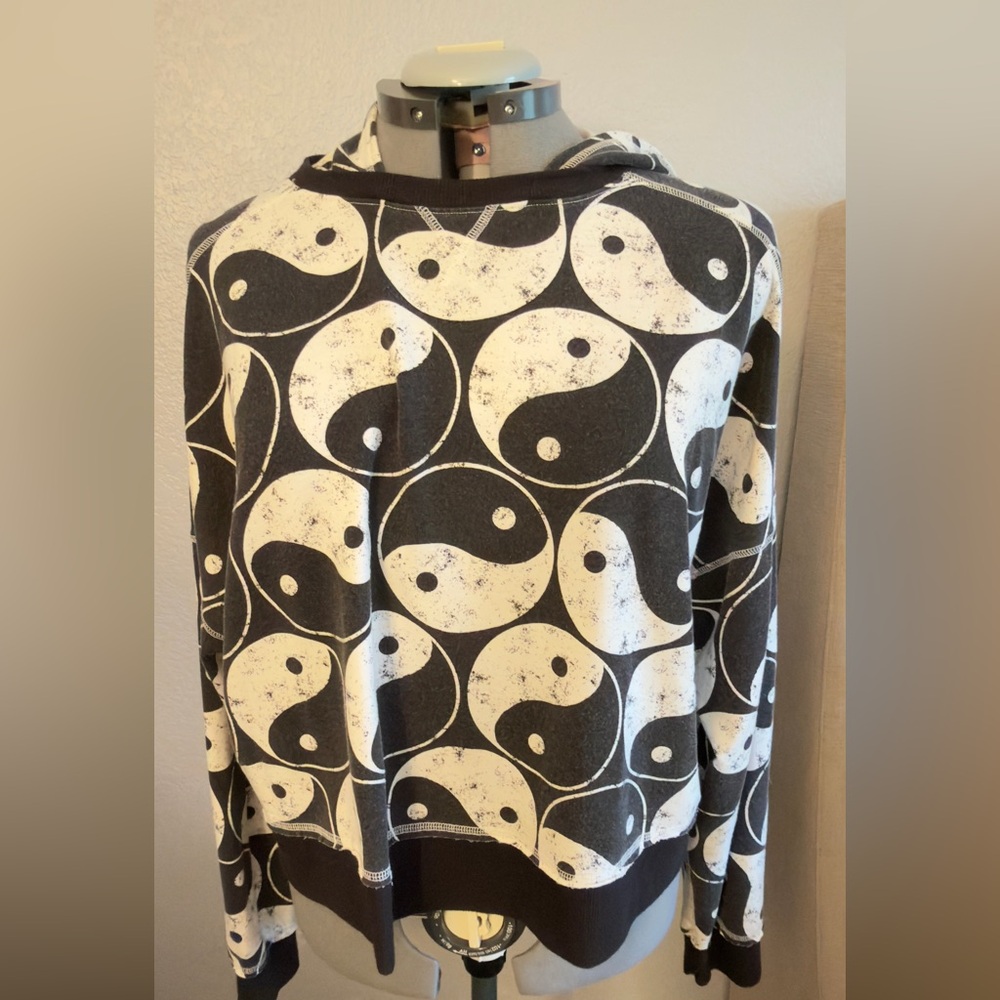 Yin Yang Patterned lounge hoodie